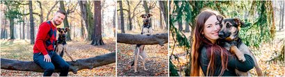 Hundefotografie in Dresden Hund mit Herrchen und Frauchen