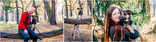 Hundefotografie in Dresden Hund mit Herrchen und Frauchen