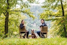 Wir zu dritt im Schwarzwaldurlaub